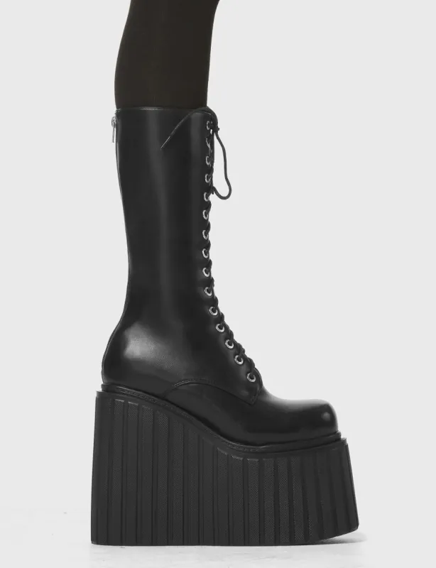 No Answer Chunky Creeper Calf Boots sold by Lamoda