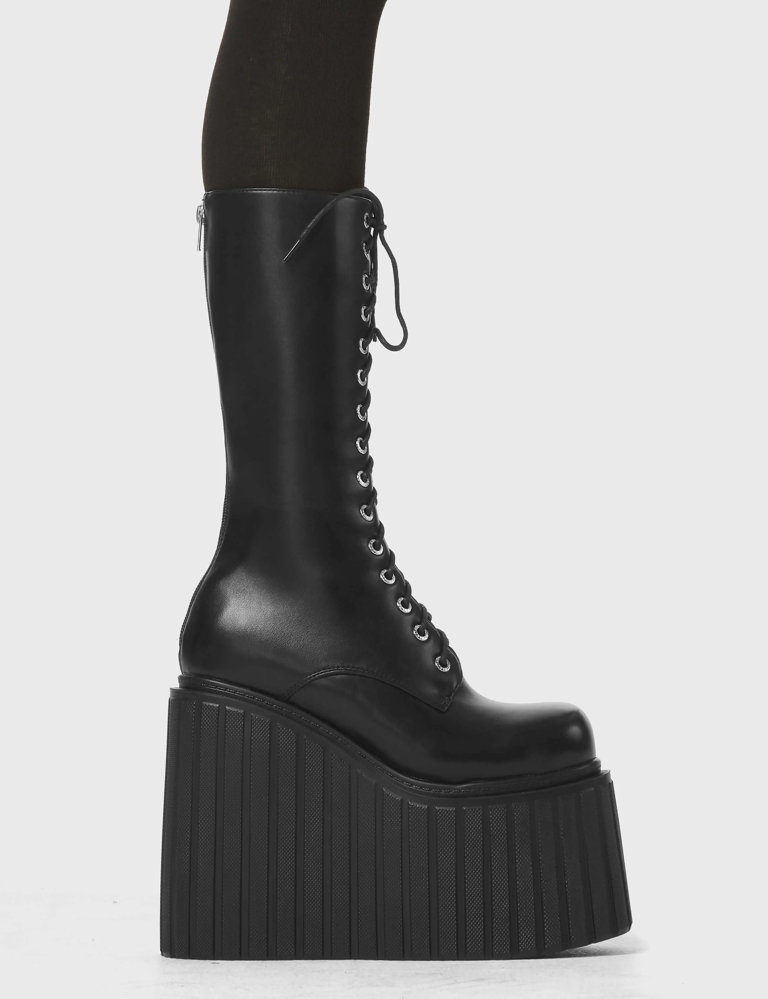 No Answer Chunky Creeper Calf Boots sold by Lamoda