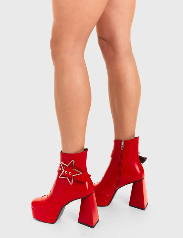 Jailhouse Rock Platform Ankle Boots sold by Lamoda