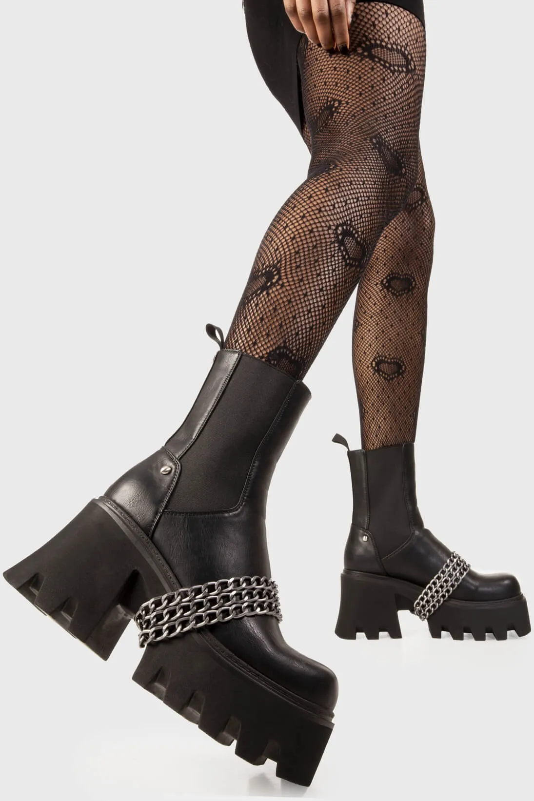 Evening Stroll Chunky Platform Ankle Boots sold by Lamoda product image thumbnail 3