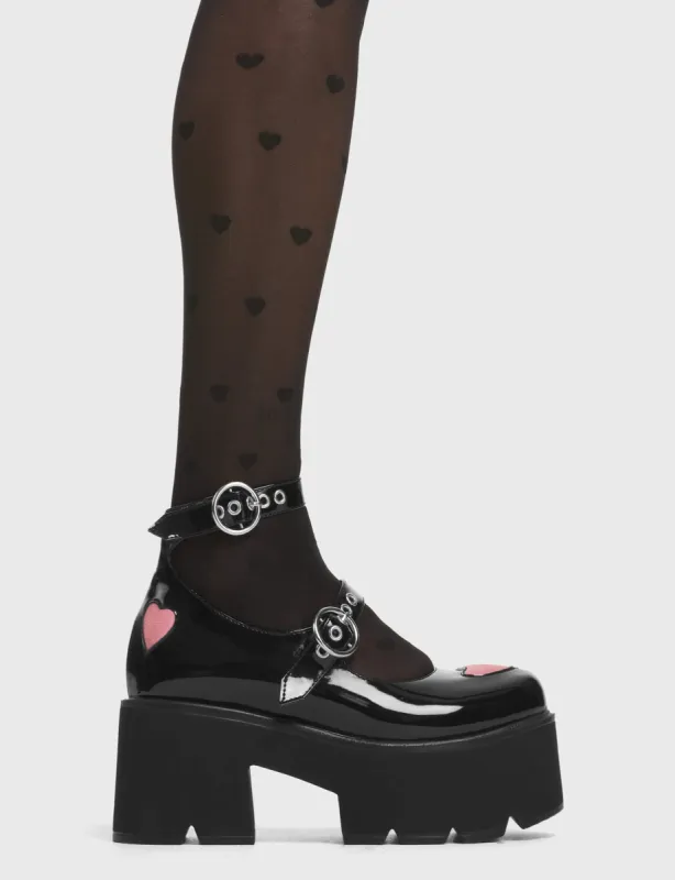 Rosey Love Chunky Mary Jane Shoes sold by Lamoda