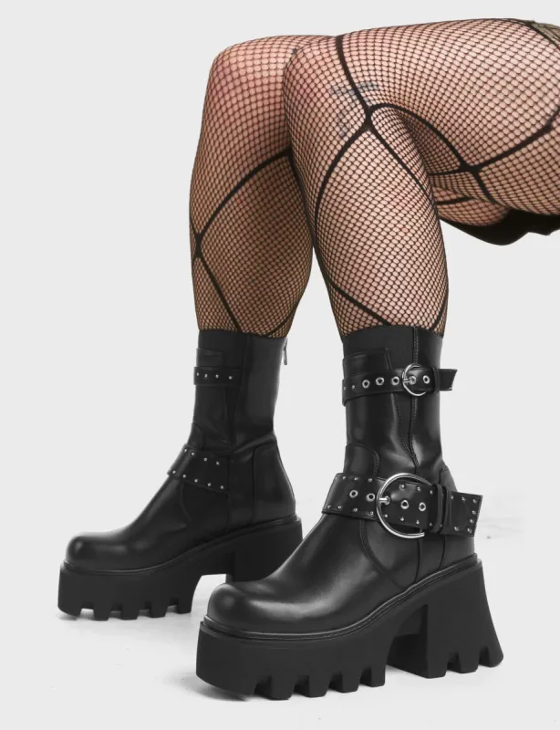 Free For All Chunky Platform Ankle Boots sold by Lamoda