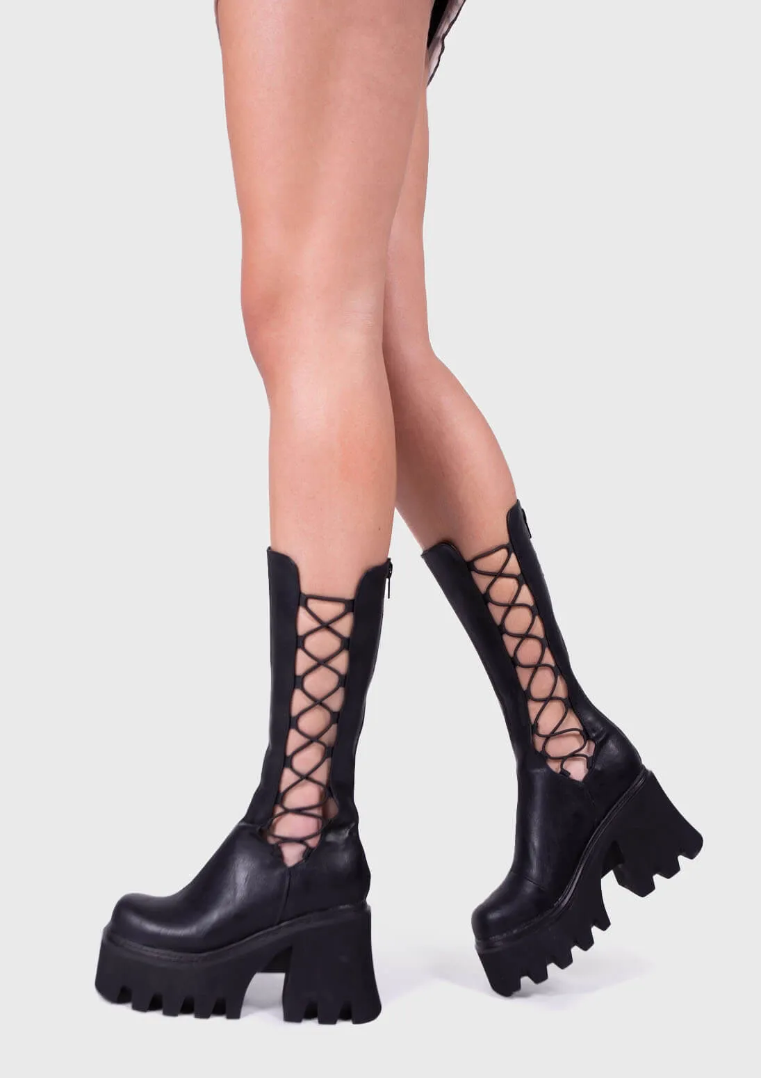 Your Soul Chunky Platform Calf Boots sold by Lamoda product image thumbnail 3