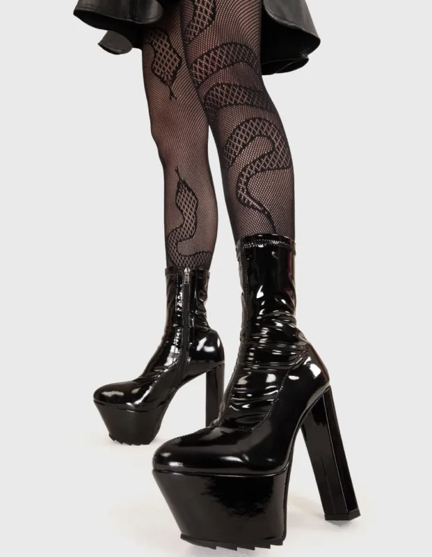 So Sleek Platform Ankle Boots sold by Lamoda