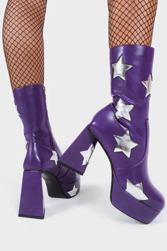 Seeking Stars Platform Ankle Boots sold by Lamoda