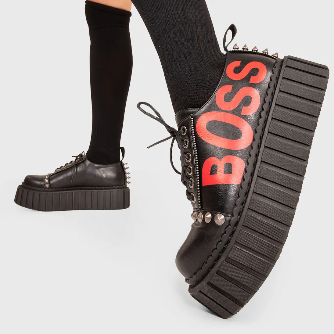 Boss Babe Chunky Creeper Shoes sold by Lamoda product image thumbnail 4