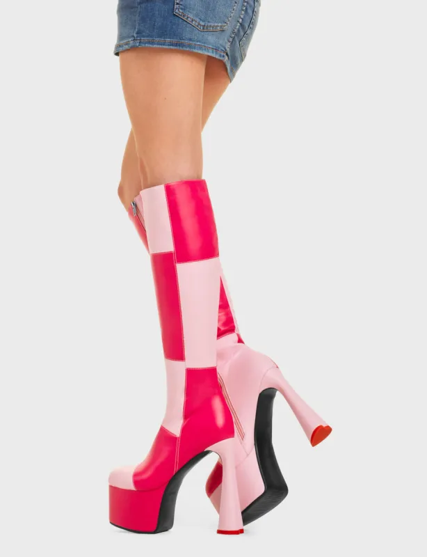 Sweet Tooth Platform Knee High Boots sold by Lamoda