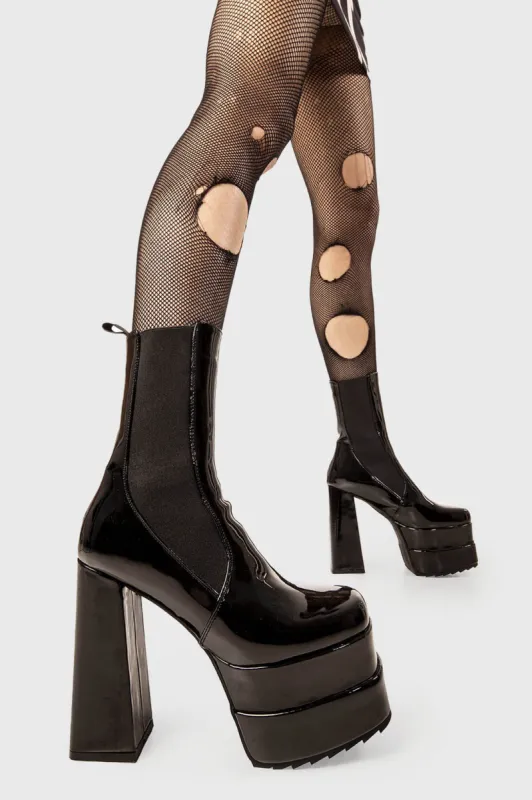 Marine Platform Ankle Boots sold by Lamoda