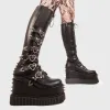 Overkill Chunky Platform Knee High Boots sold by Lamoda