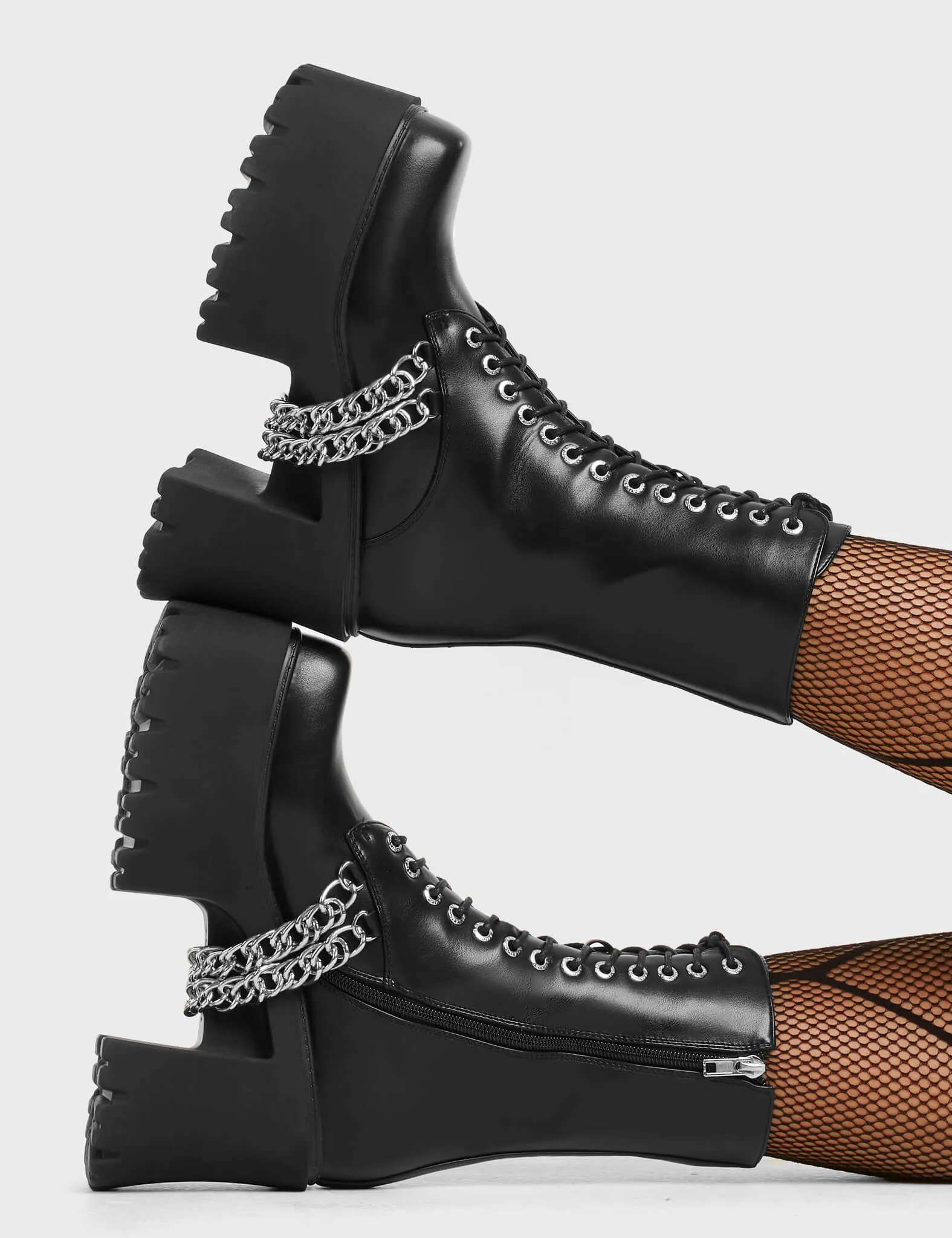 Step On It CHunky Platform Boots sold by Lamoda