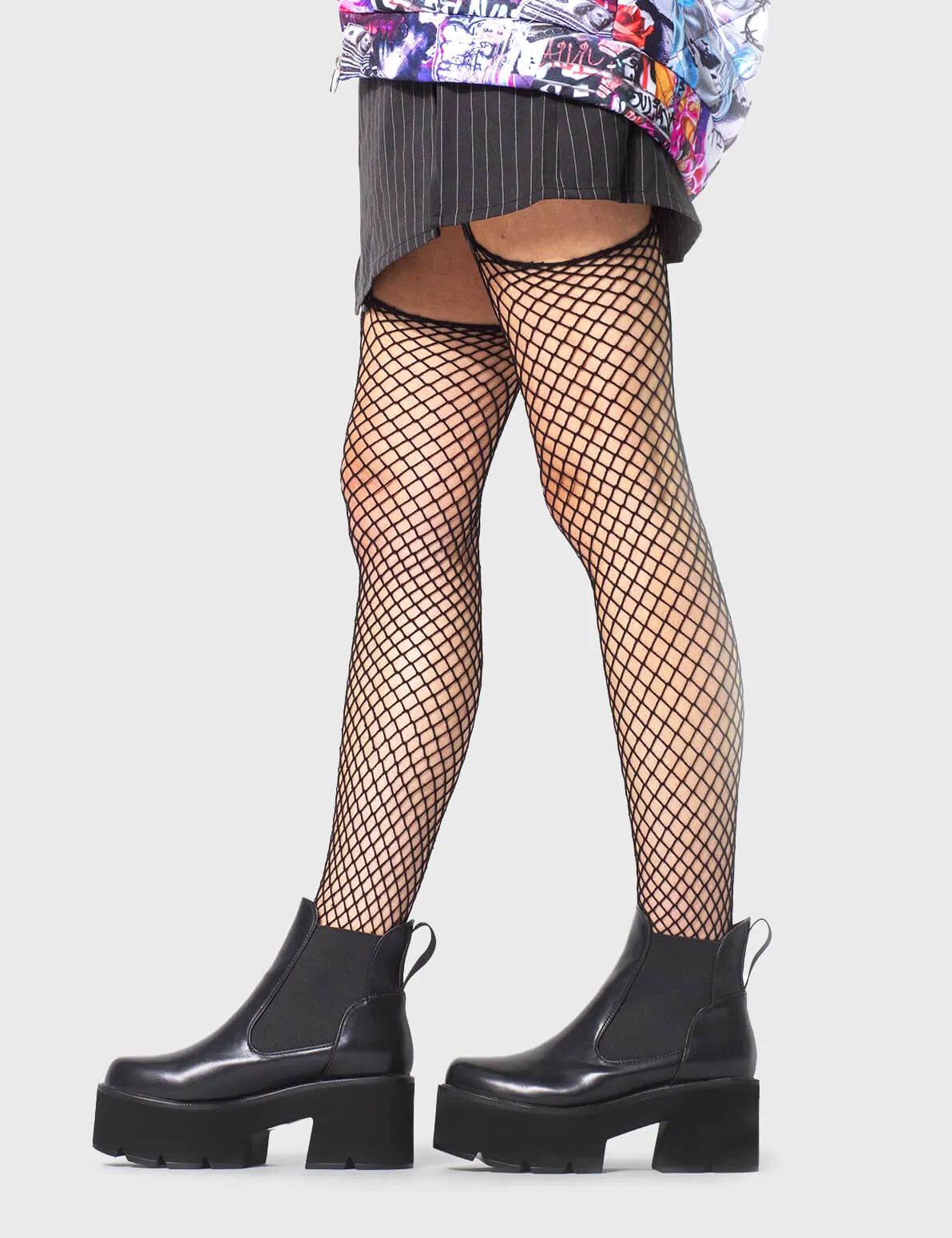 Lamoda Tough Love Black Suede Chunky Platform Ankle Boots Stylish Everyday sold by Lamoda