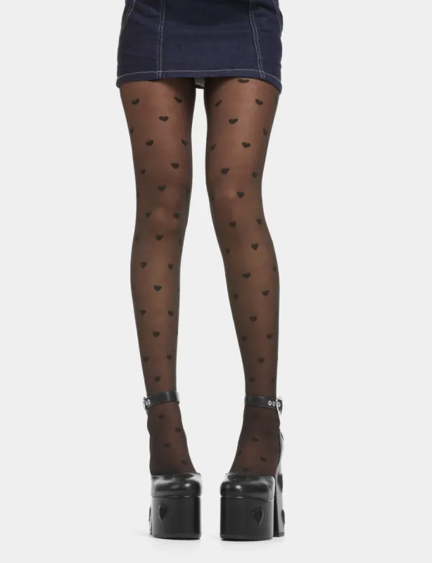 Love Story Sheer Tights sold by Lamoda