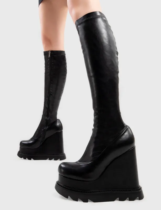 Roses Chunky Platform Calf Boots sold by Lamoda