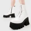 Lamoda Run To You PurplePU Chunky Platform Ankle Boots Trendy Stylish Look sold by Lamoda
