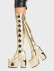 Electricity Chunky Platform Thigh High Boots sold by Lamoda