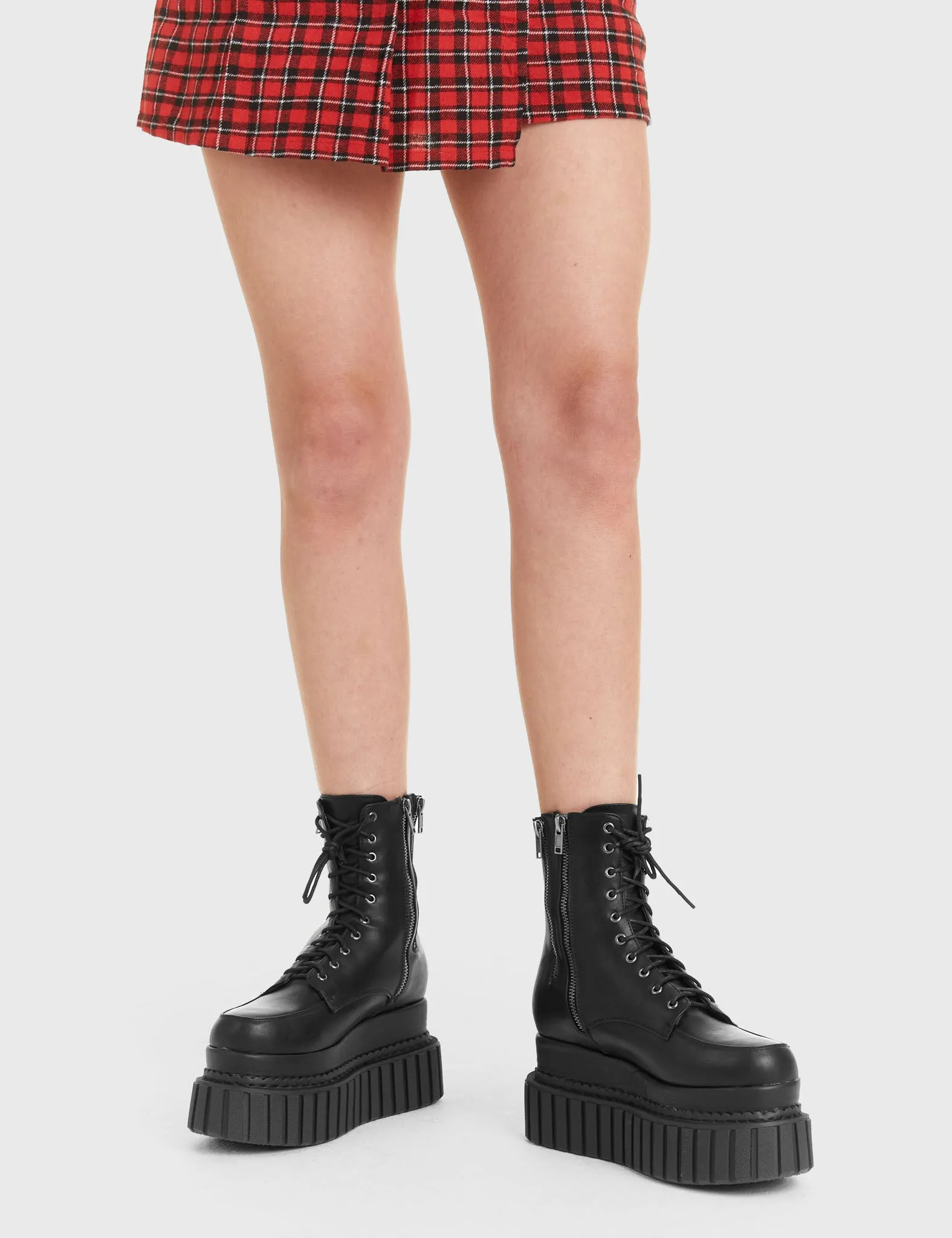 Declined Chunky Ankle Creeper Boots sold by Lamoda