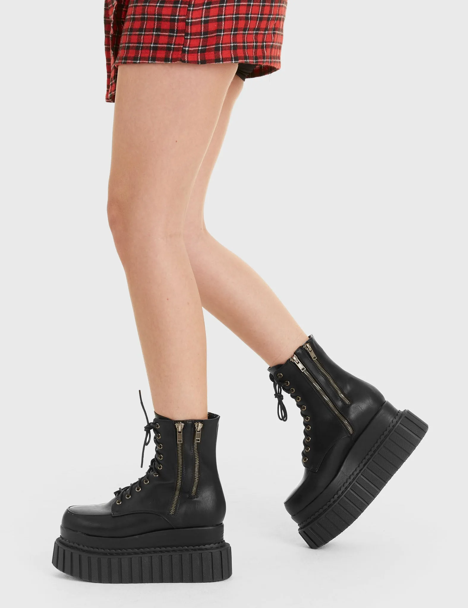 Declined Chunky Ankle Creeper Boots sold by Lamoda product image thumbnail 3