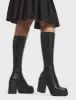 Slick Nicks Super Stretch Platform Knee High Boots sold by Lamoda