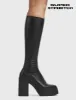 Slick Nicks Super Stretch Platform Knee High Boots sold by Lamoda