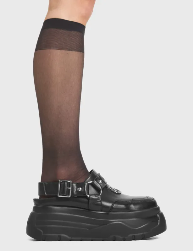 Cut Above Chunky Platform Clog Shoes sold by Lamoda