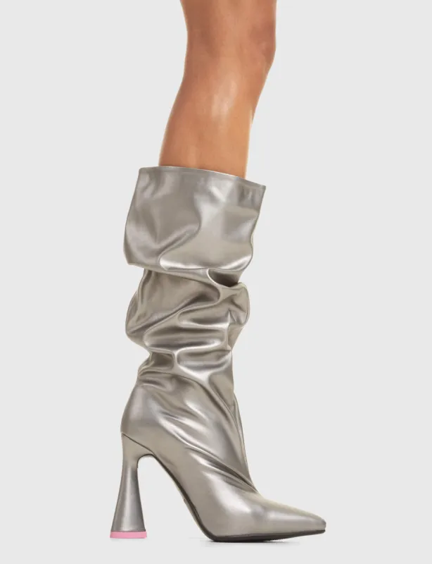 It's Giving Platform Calf Boots sold by Lamoda