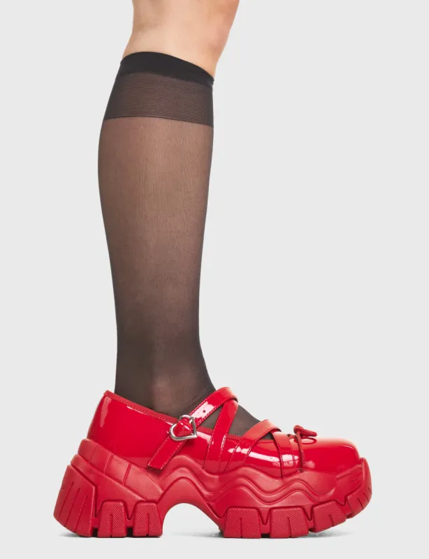 Candy Chunky Platform Mary Jane Shoes sold by Lamoda