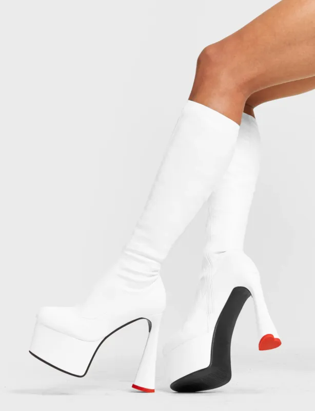Talk Platform Knee High Boots sold by Lamoda