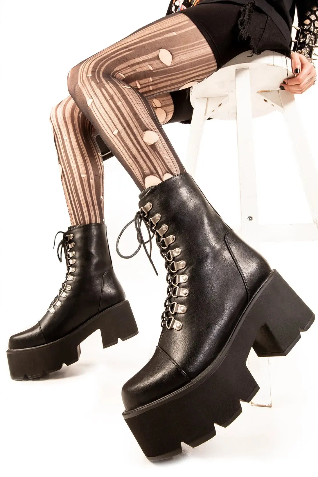 Auroa Chunky Platform Ankle Boots sold by Lamoda
