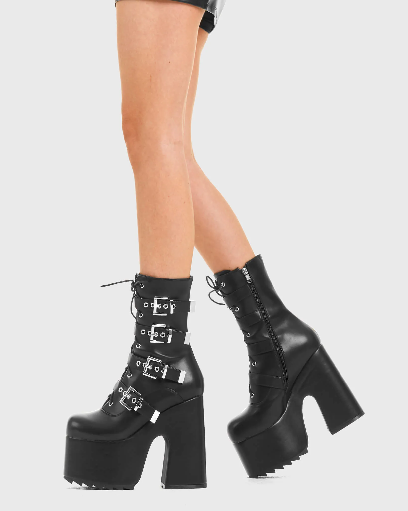Work It Chunky Platform Ankle Boots sold by Lamoda product image thumbnail 3