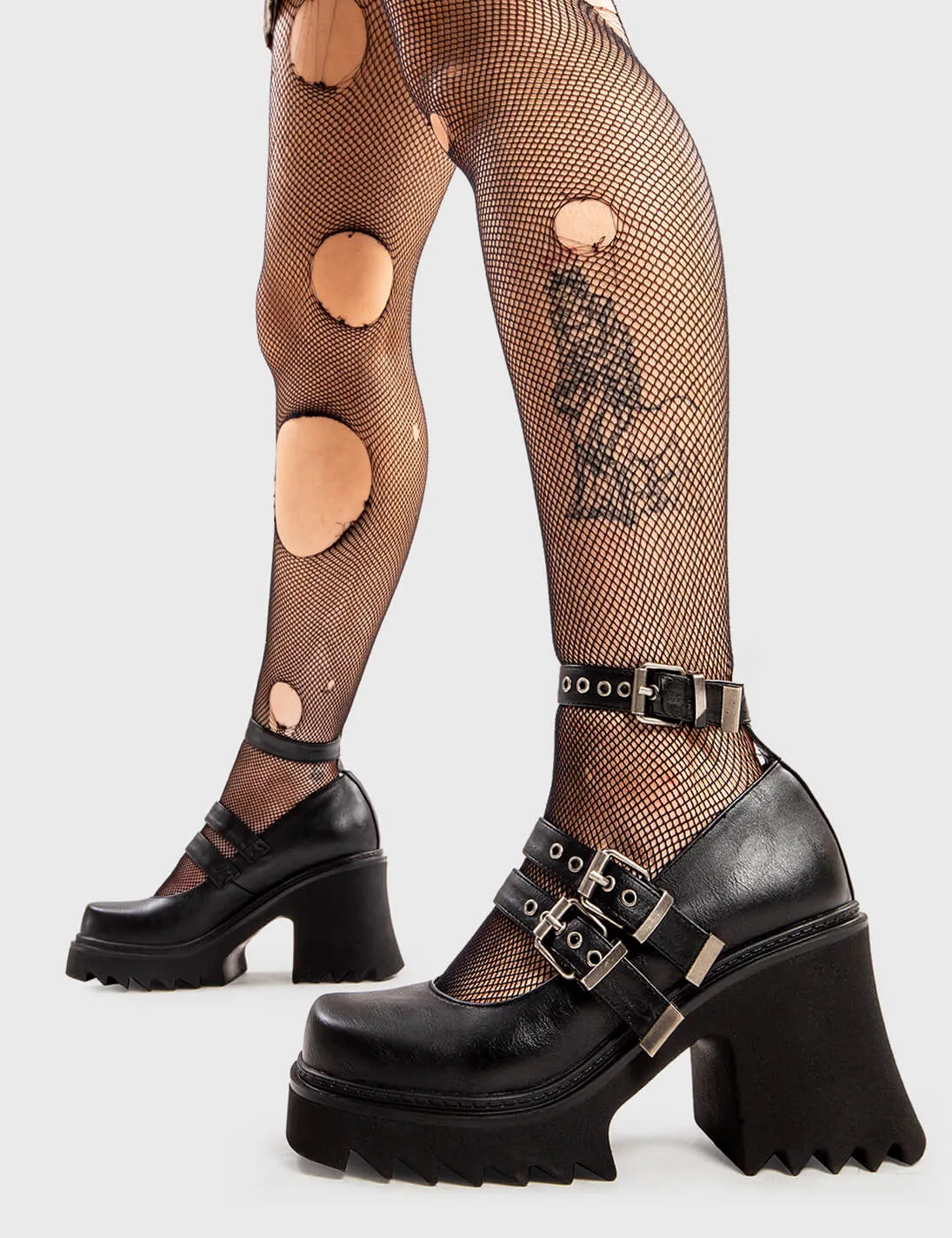 Displaced Chunky Mary Jane Shoes sold by Lamoda