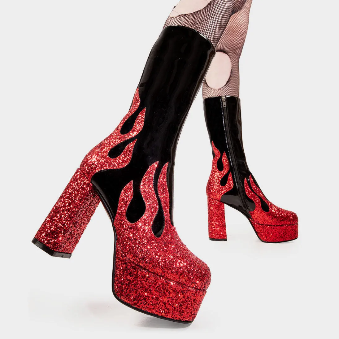 Miami Platform Calf Boots sold by Lamoda product image thumbnail 4