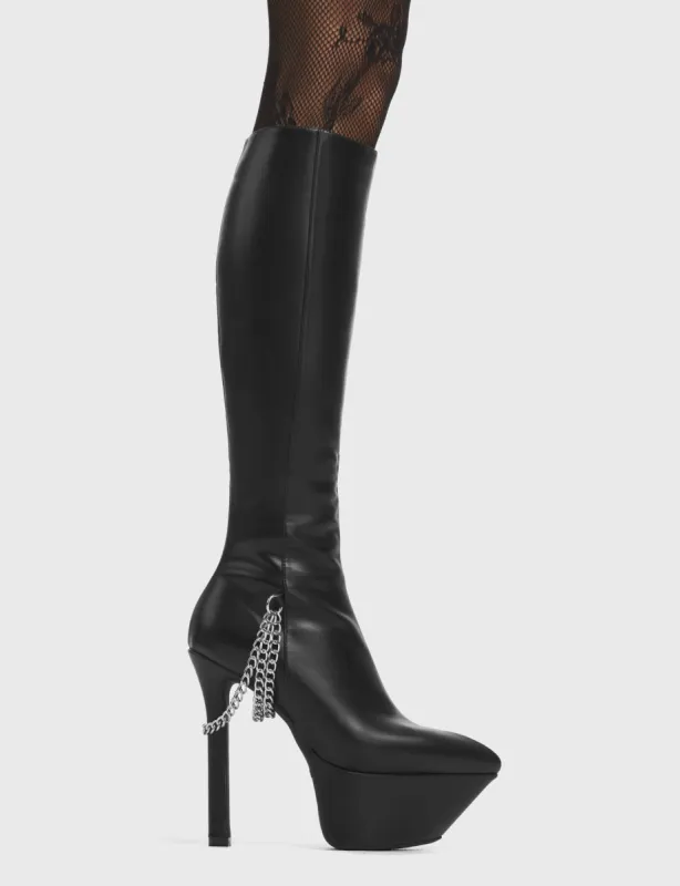 Analysis Platform Knee High Boots sold by Lamoda