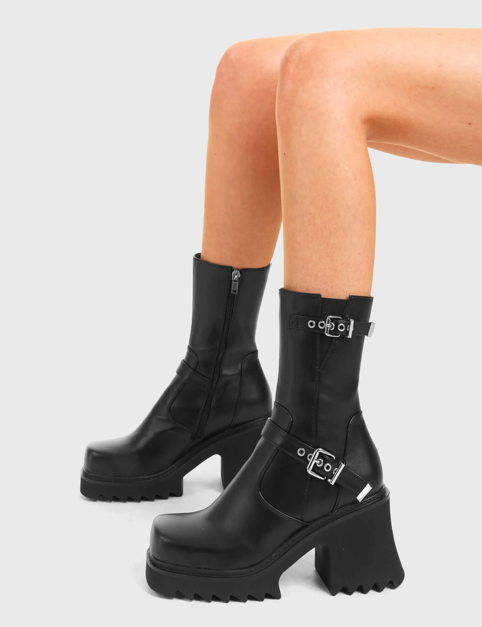New Mission Chunky Platform Ankle Boots sold by Lamoda