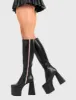 Wide Eyed Platform Knee High Boots sold by Lamoda