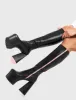 Wide Eyed Platform Knee High Boots sold by Lamoda