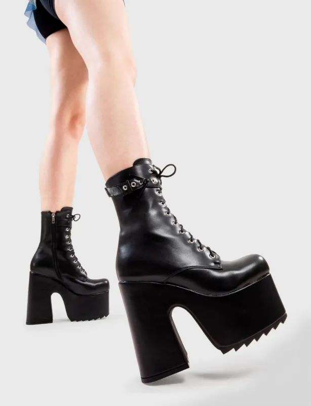 Ayla Chunky Platform Ankle Boots sold by Lamoda