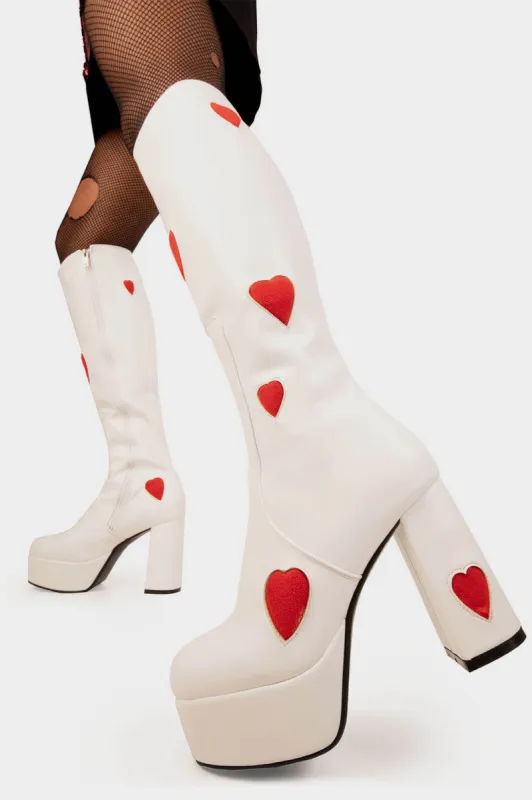Jam Tarts Platform Knee High Boots sold by Lamoda