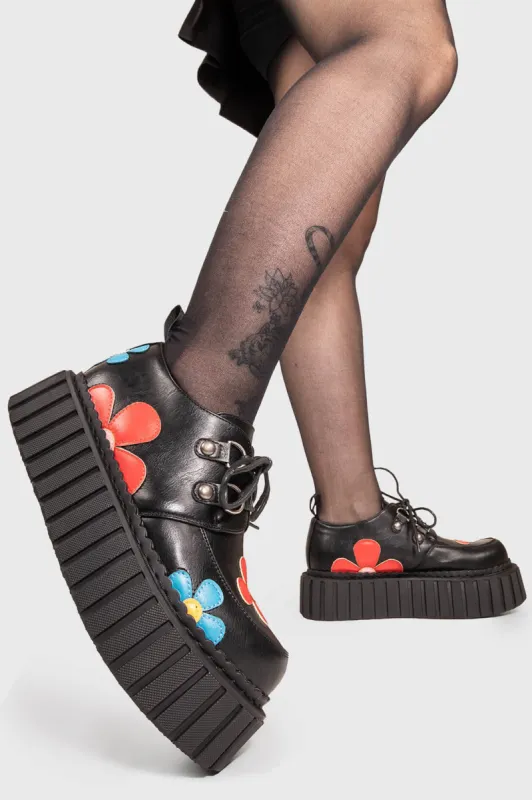 Give A Little Chunky Creeper Shoes sold by Lamoda