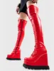 Cold Outside Chunky Platform Thigh High Boots sold by Lamoda