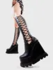String Along Chunky Platform Knee High Boots sold by Lamoda