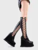 String Along Chunky Platform Knee High Boots sold by Lamoda