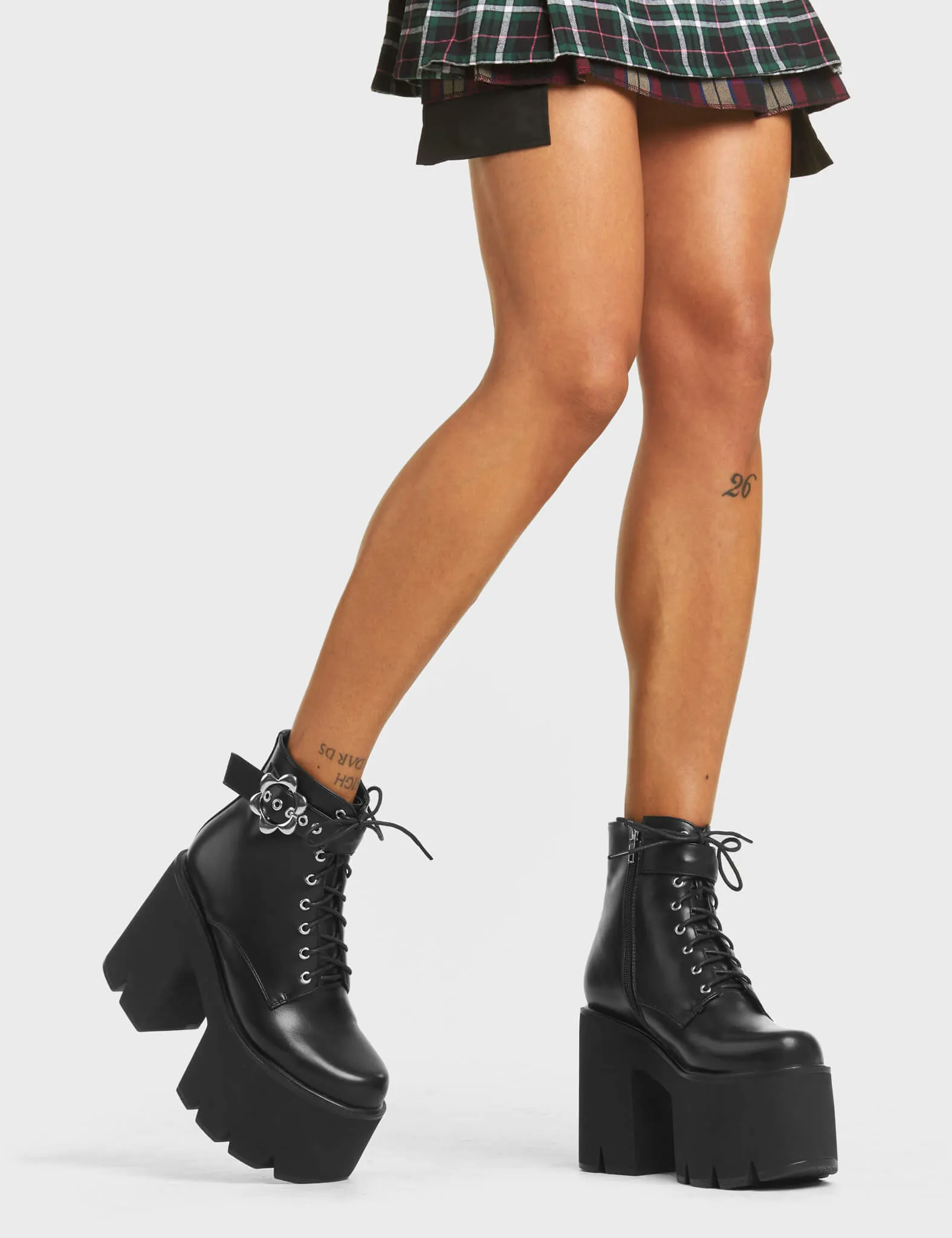 Dreamer Chunky Platform Ankle Boots sold by Lamoda