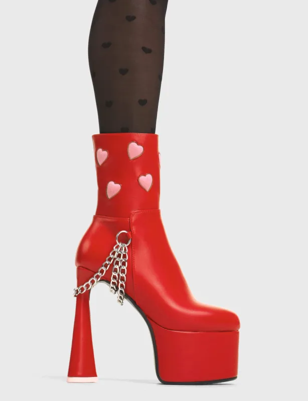 Back Me Platform Ankle Boots sold by Lamoda
