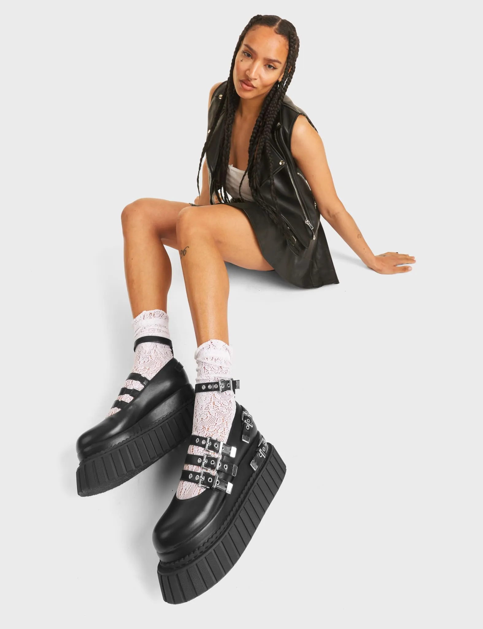 Daydreaming Chunky Platform Creeper Shoes sold by Lamoda product image thumbnail 3