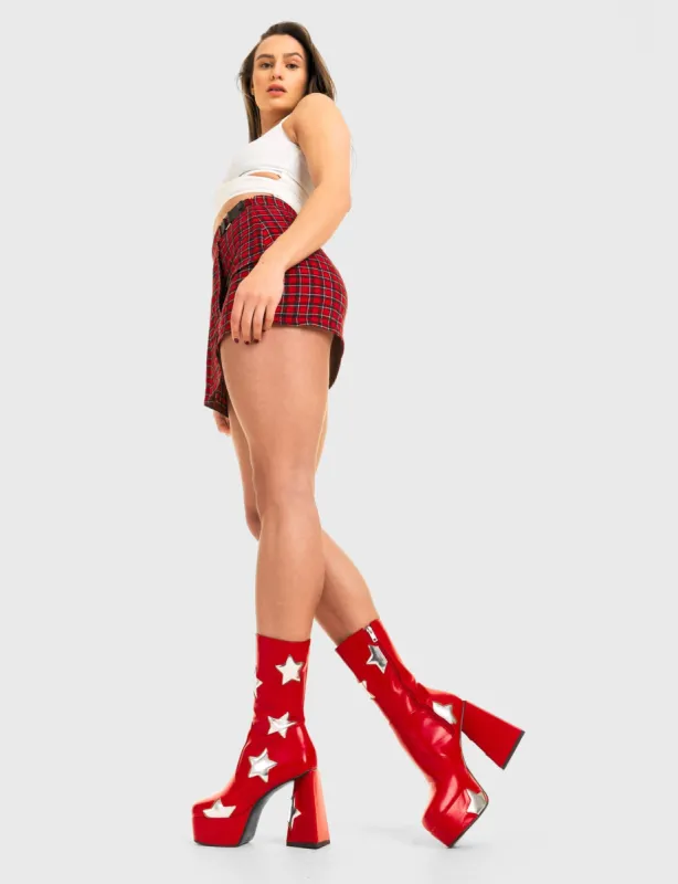 Seeking Stars Platform Ankle Boots sold by Lamoda