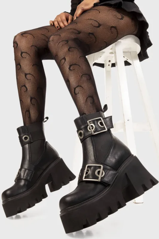 Band Aid Chunky Platform Ankle Boots sold by Lamoda