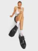 Lamoda Tasty Black PU Chunky Platform Heels Trendy Fashion Statement sold by Lamoda