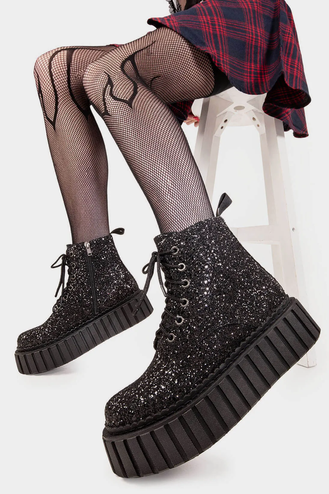Shooting Star Chunky Ankle Creeper Boots sold by Lamoda
