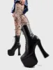 Lamoda Need To Know Women’s Chunky Platform Ankle Boots Black PU Classic sold by Lamoda