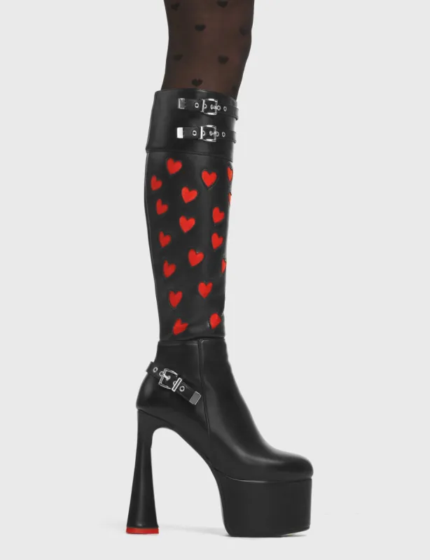 Lamoda Love Song Black PU Red Flats Elegant Comfort Shoes for Women Casual sold by Lamoda